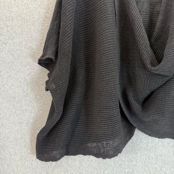 Lidira Womens Linen‎ Drape Front Sweater Topper Woven Short Sleeve One Size NWT - Picture 5 of 14